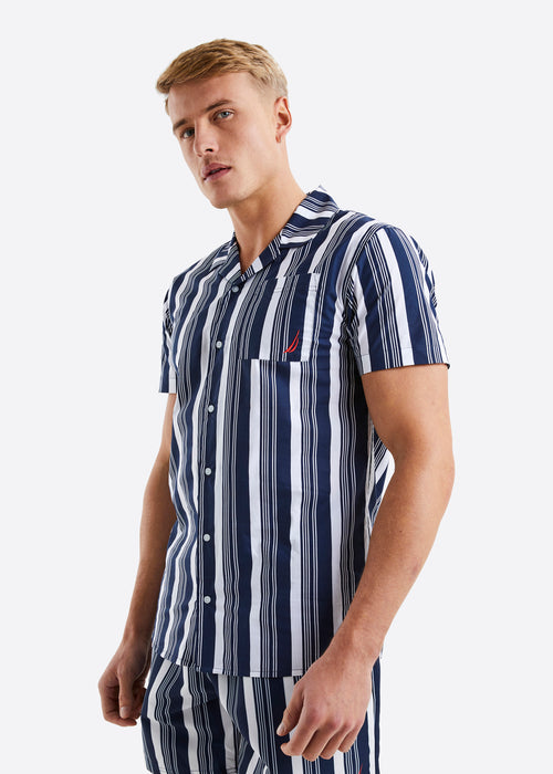 Nautica Jasper SS Shirt - Dark Navy - Front