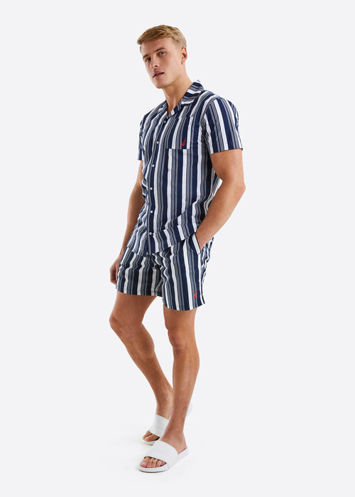 Nautica Jasper SS Shirt - Dark Navy - Full Body