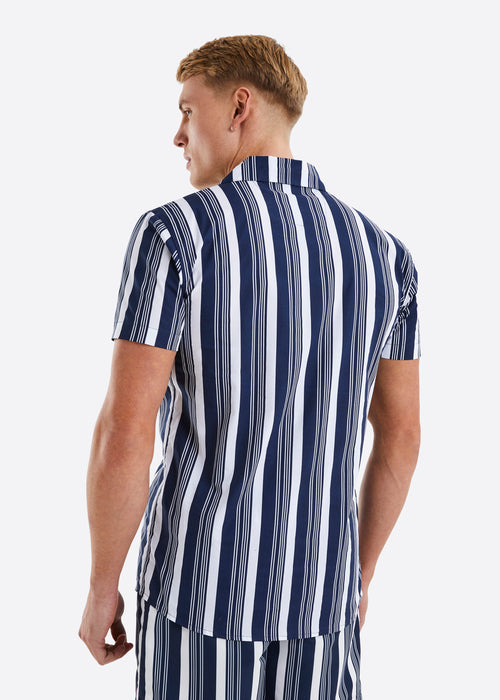 Nautica Jasper SS Shirt - Dark Navy - Back