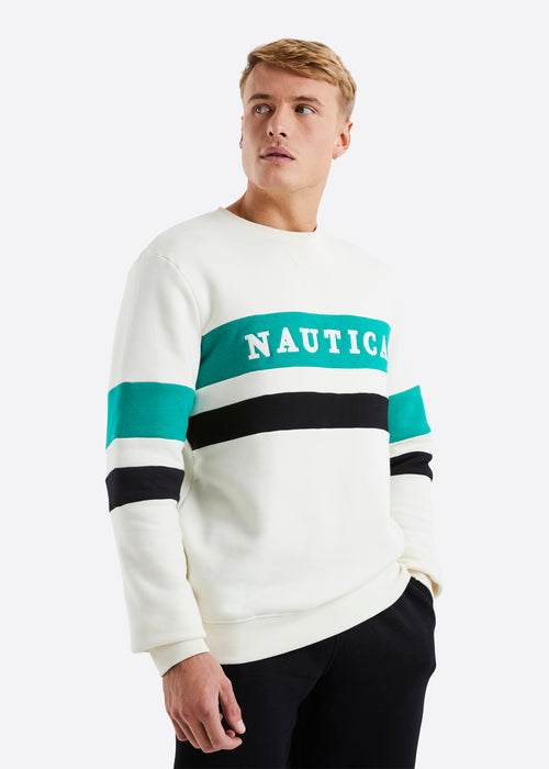 Nautica Tenby Sweatshirt - Ecru - Front
