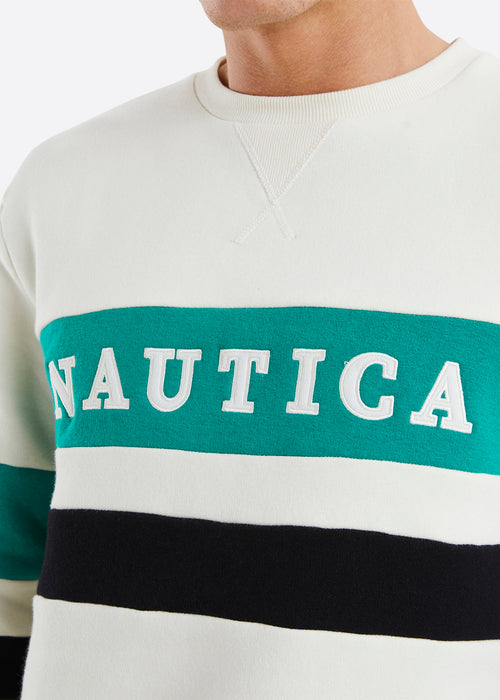 Nautica Tenby Sweatshirt - Ecru - Detail