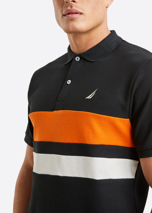 Nautica Holt Polo Shirt - Black - Detail