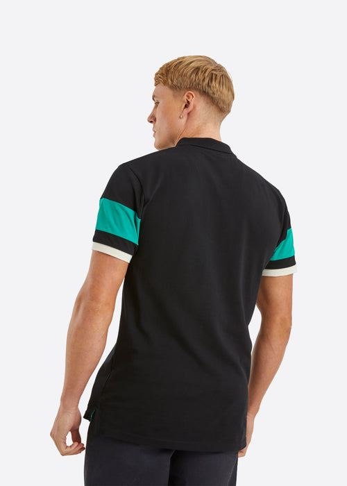 Nautica Harlech Polo Shirt - Black - Back