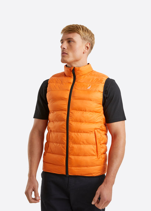 Nautica Morgan Gilet - Orange - Front