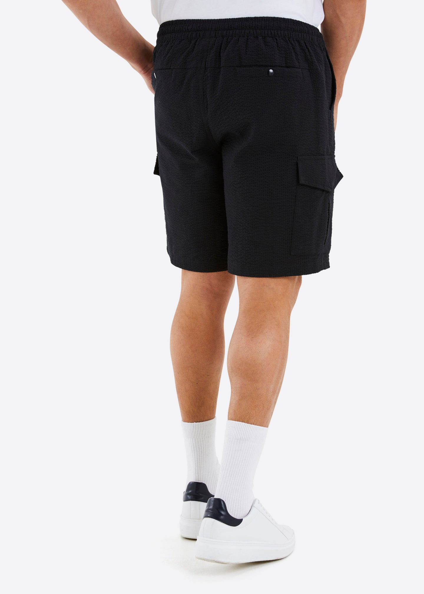 Black cargo shorts big and tall sale