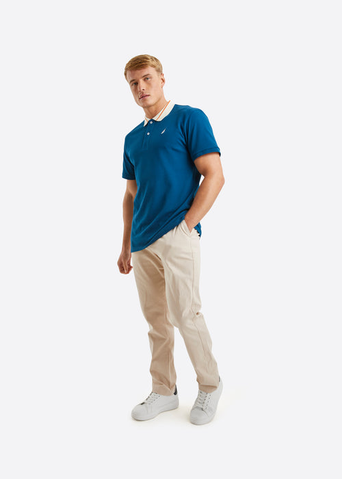 Nautica Rogan Polo Shirt - Dark Blue - Full Body