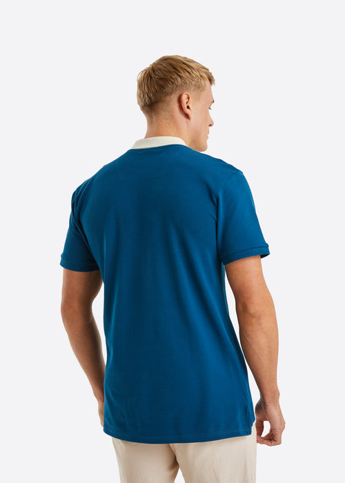 Nautica Rogan Polo Shirt - Dark Blue - Back