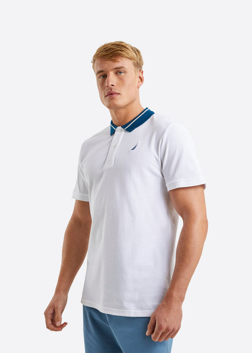 Nautica Rogan Polo Shirt - White - Front