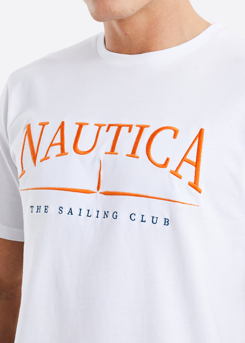 Nautica Aster T-Shirt - White - Detail