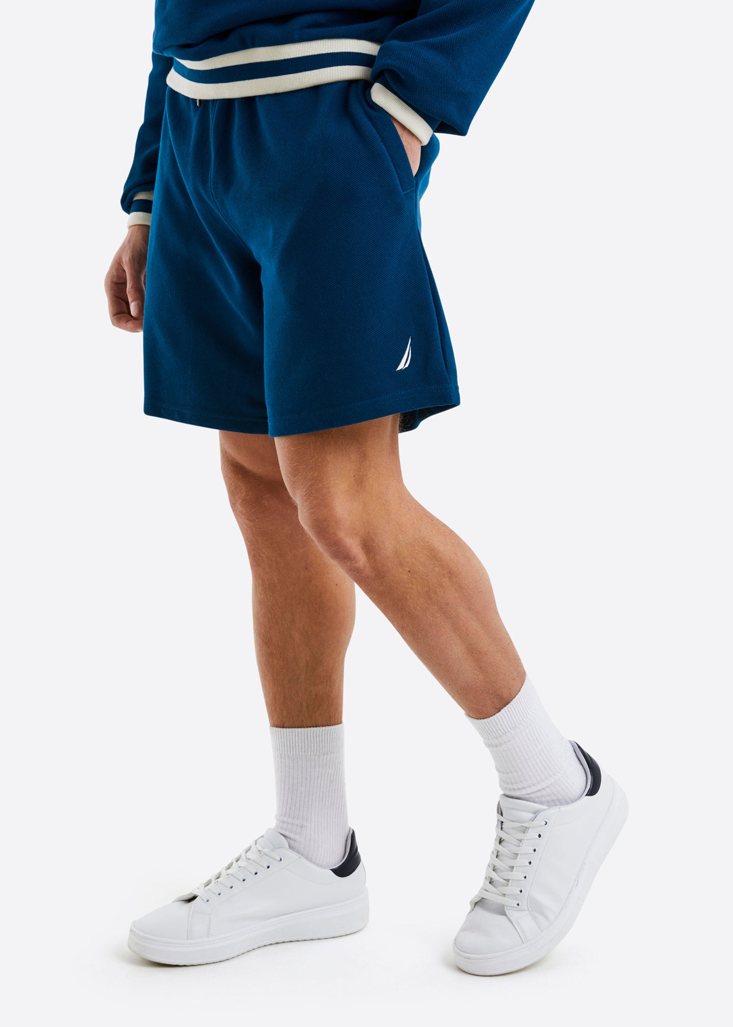 Nautica Keegan Fleece Short - Dark Blue - Front