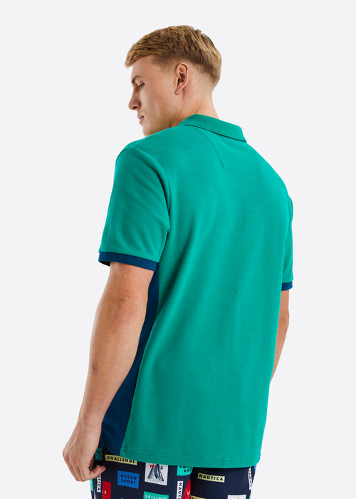 Nautica Blaine Polo Shirt - Green - Back