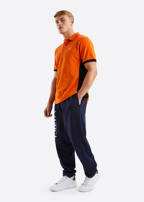 Nautica Blaine Polo Shirt - Orange - Full Body