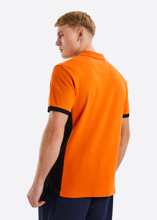 Nautica Blaine Polo Shirt - Orange - Back