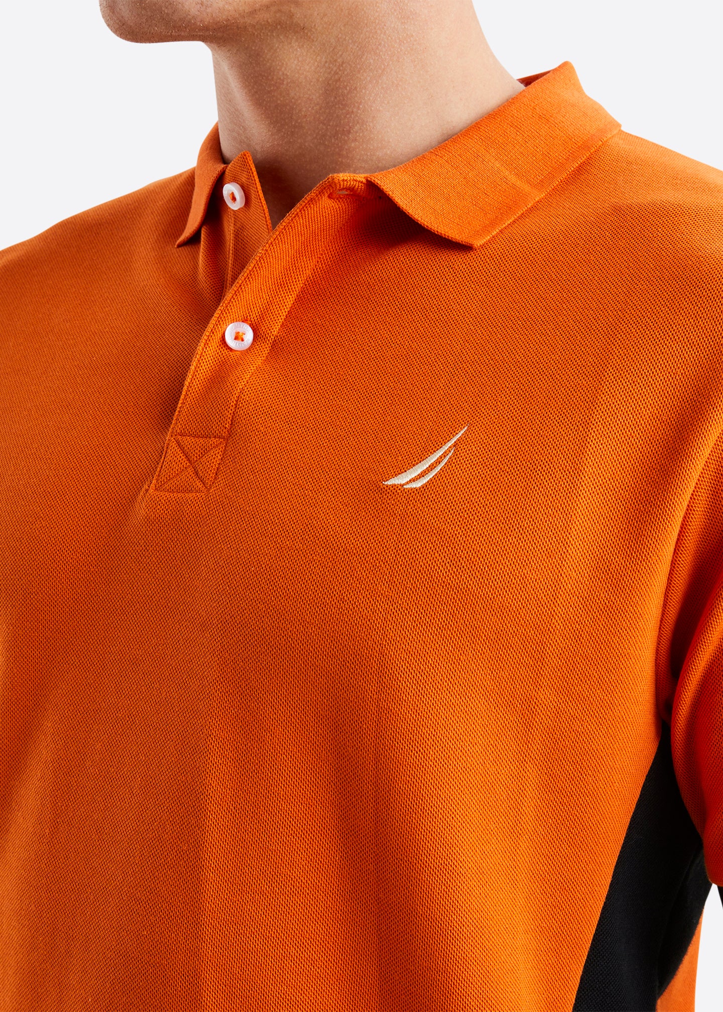 Orange nike polo sales