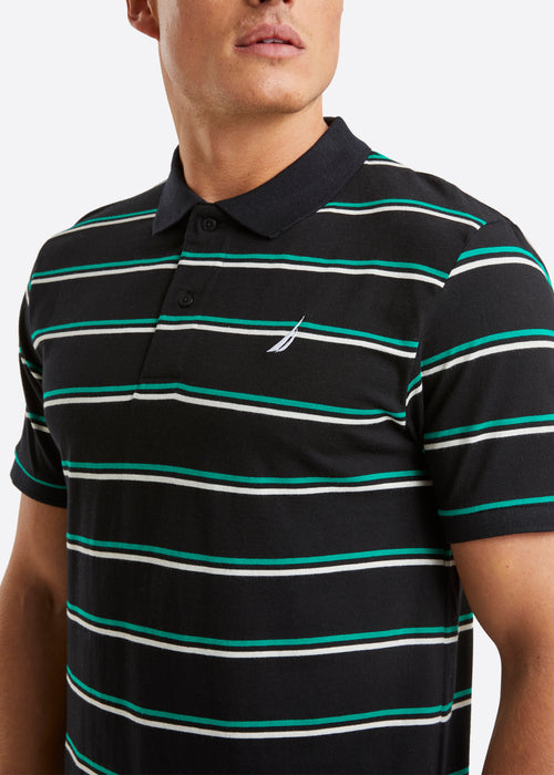 Nautica Arif Polo Shirt - Black - Detail