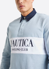 Load image into Gallery viewer, Nautica Murray Rugby Shirt - Blue Fog - Detail