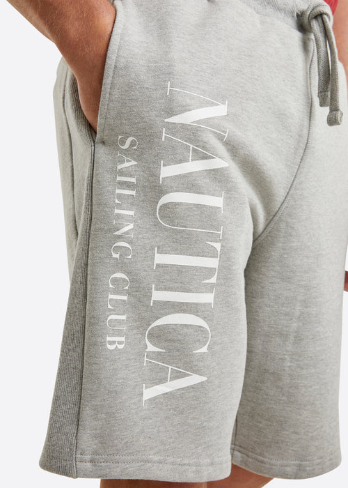 Nautica Locust Fleece Short - Grey Marl - Detail