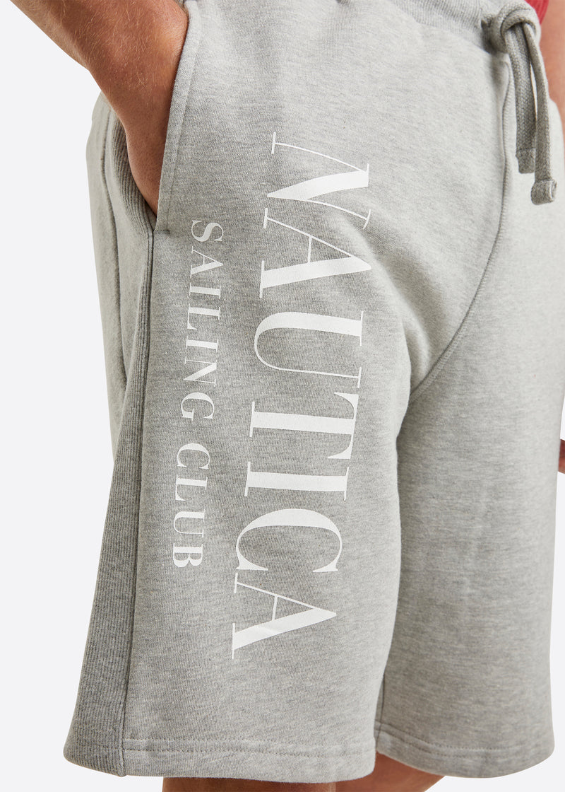 Nautica Locust Fleece Short - Grey Marl - Detail