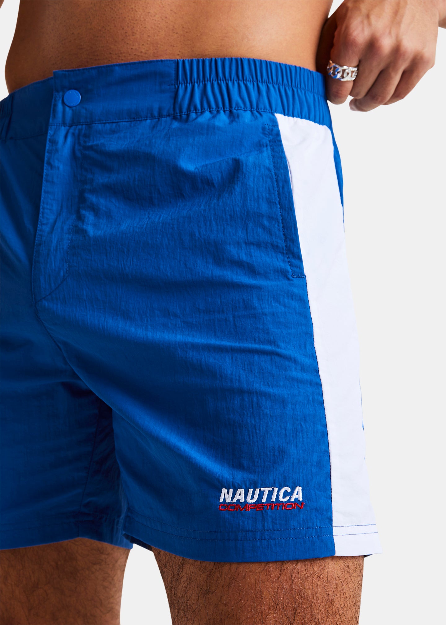 Mens royal blue swim trunks sales