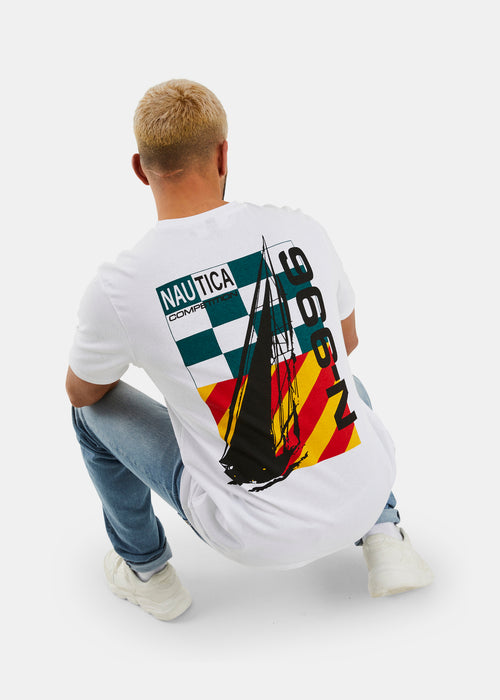 Nautica Competition Bruno T-Shirt - White - Full Body