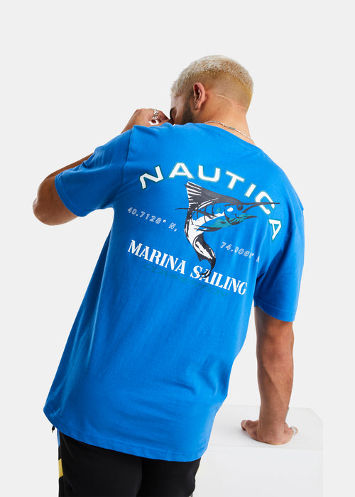 Nautica Competition Mannar T-Shirt - Royal Blue - Back