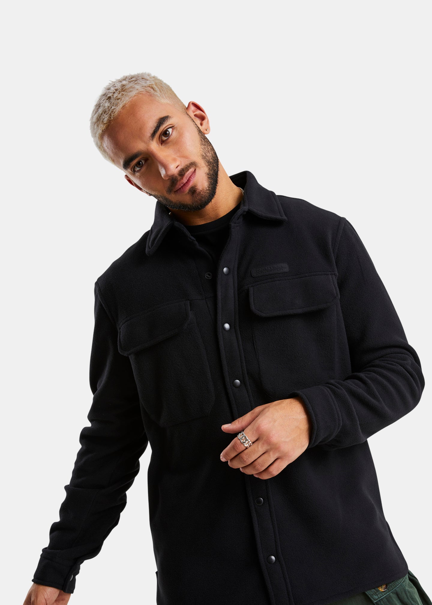 Nautica Competition Limmen Overshirt - Black - Front
