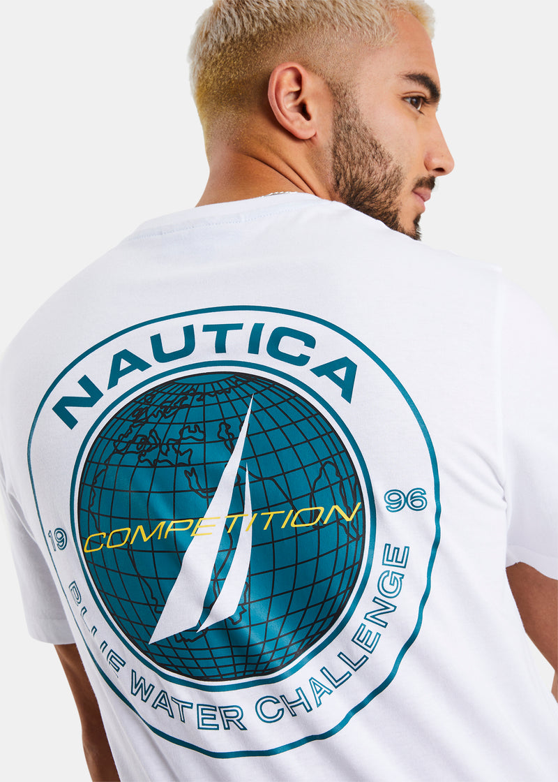 Nautica Competition Port Philip T-Shirt - White - Detail