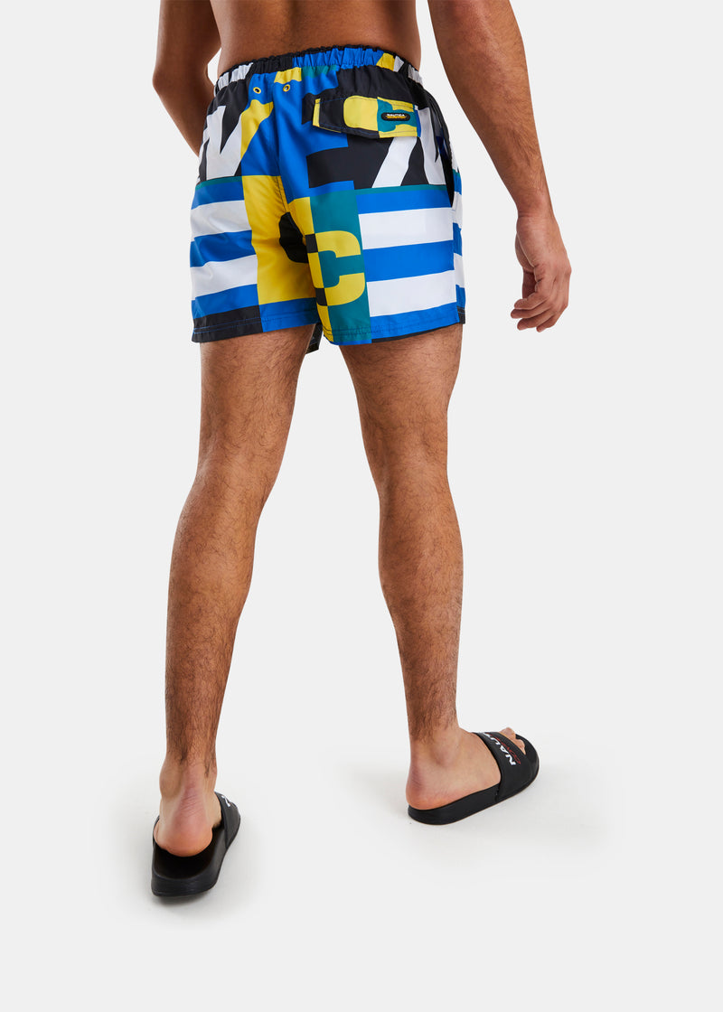 Nautica Competition Spencer 4" Swim Short - Multi - Back