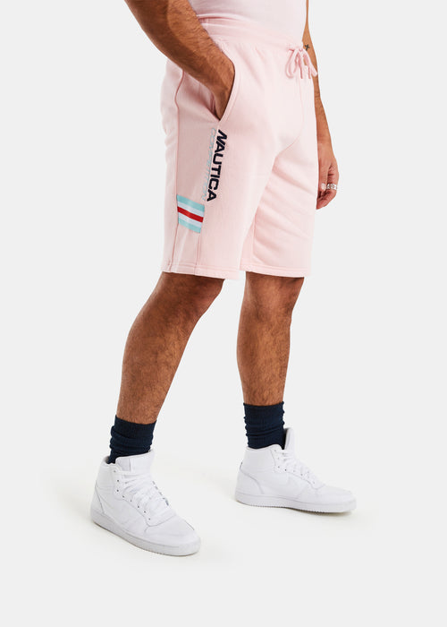 Nautica Competition Agiou 9.5"`Fleece Short - Cameo Pink - Front