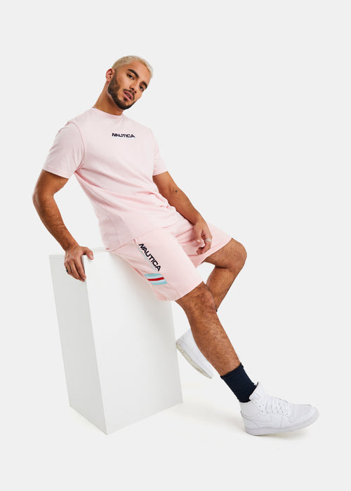 Nautica Competition Agiou 9.5"`Fleece Short - Cameo Pink - Full Body