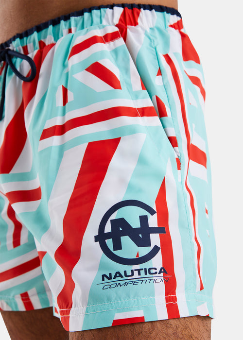 Nautica Competition Sligo 4" Swim Short - Multi - Detail