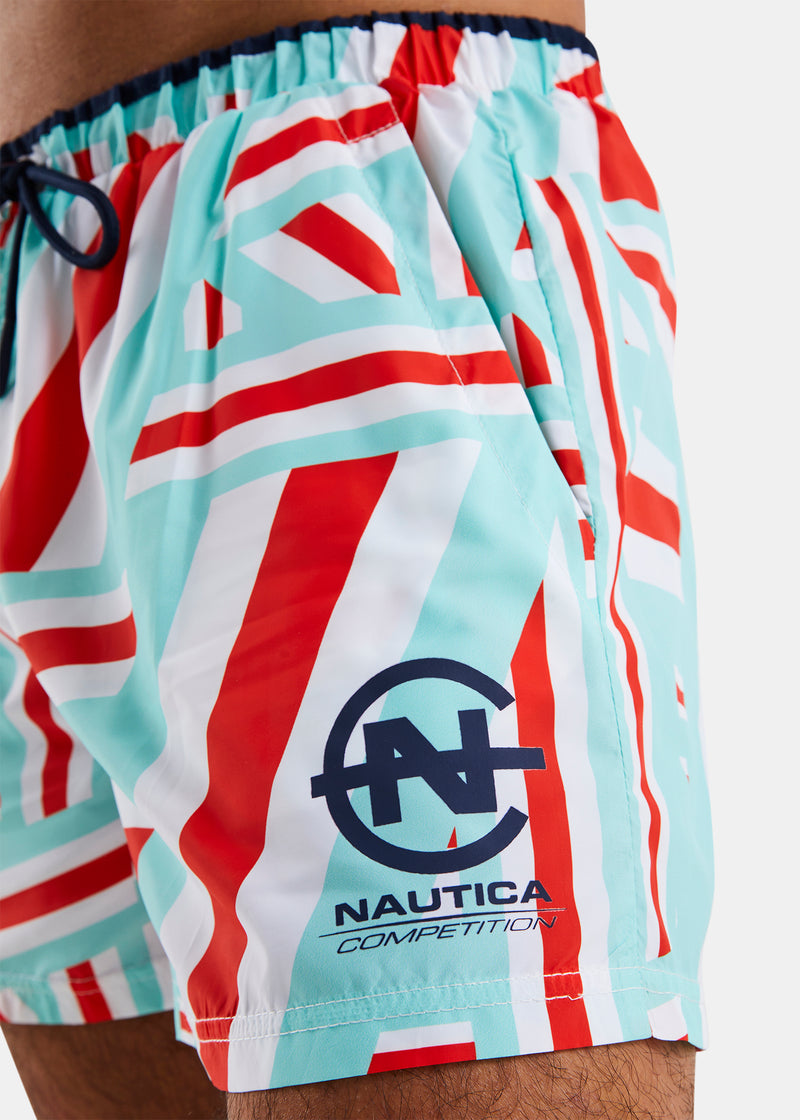 Nautica Competition Sligo 4" Swim Short - Multi - Detail