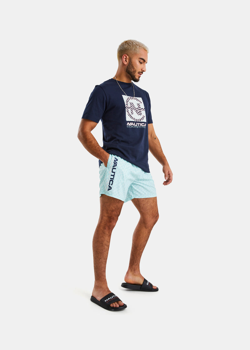 Nautica Competition Oslo 5" Swim Short - Aqua - Full Body