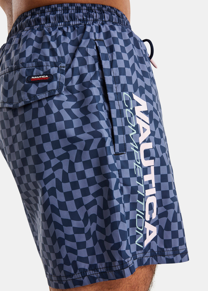 Nautica Competition Oslo 5" Swim Short - Dark Navy - Detail