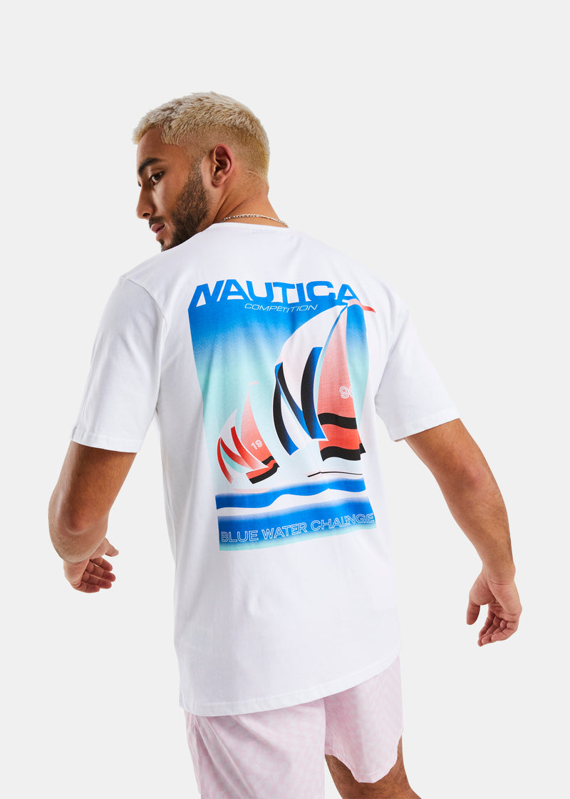 Nautica Competition Sogn T-Shirt - White - Back