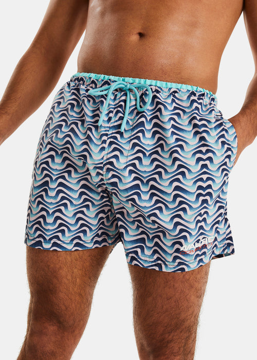 Nautica Competition Chaleur 4" Swim Short - Cameo Pink - Front