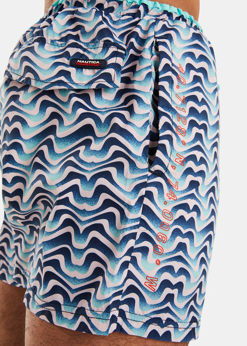Nautica Competition Chaleur 4" Swim Short - Cameo Pink - Detail