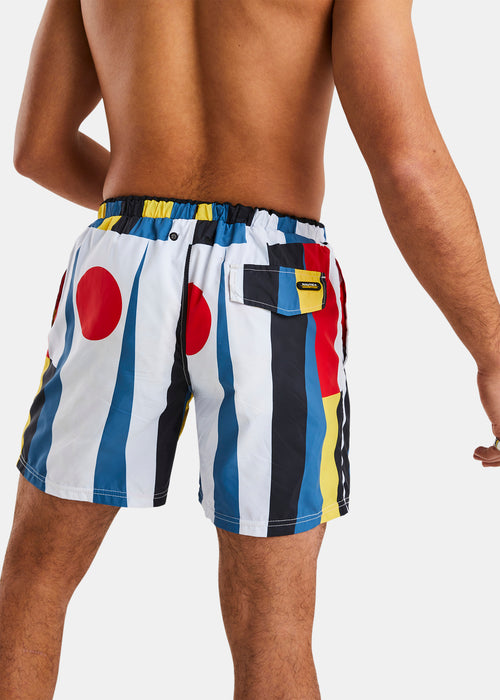 Nautica Competition Fonesca 6" Swim Short - Multi - Back