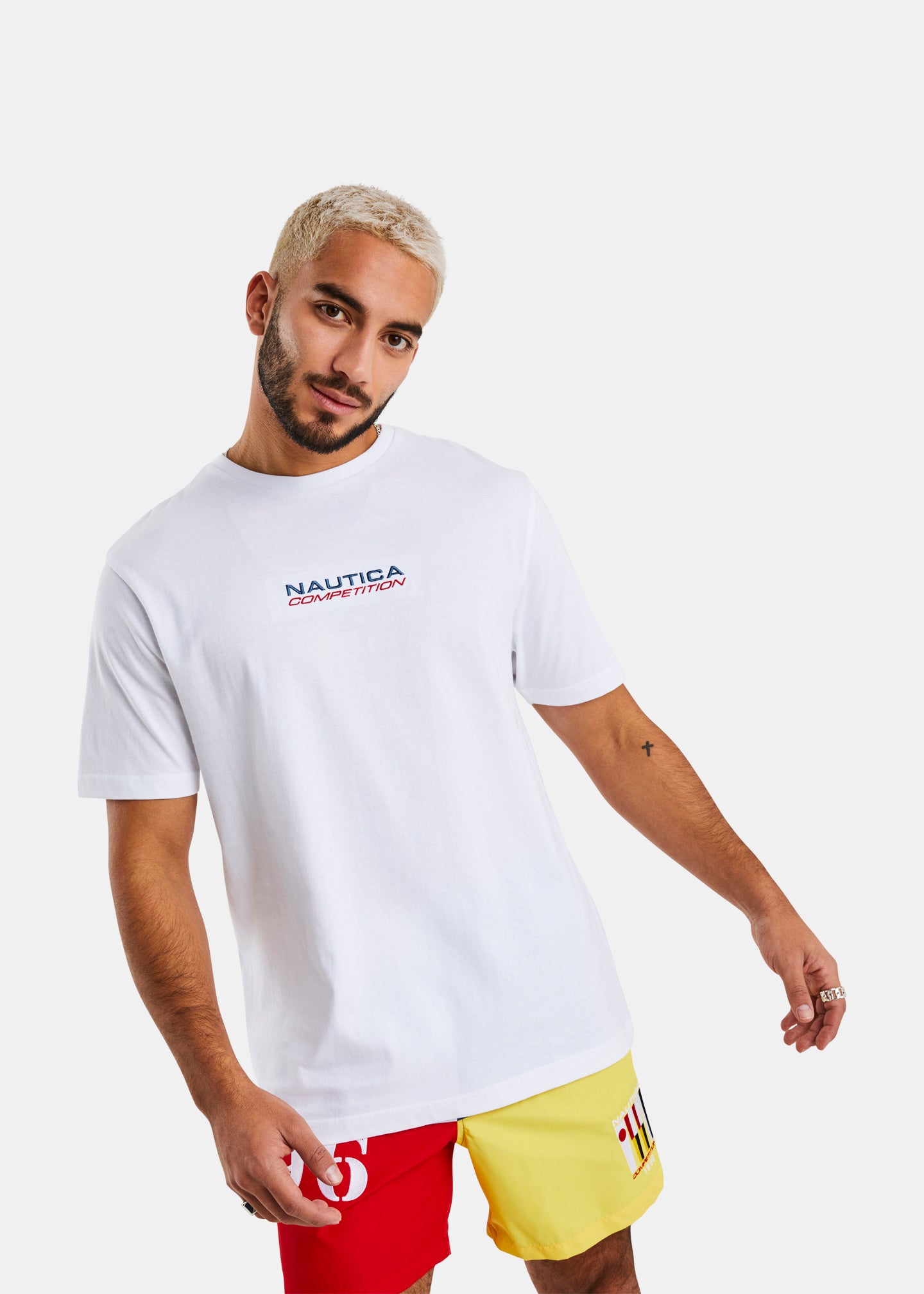 Nautica Competition Darien T-Shirt - White - Front