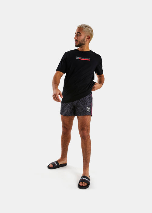 Nautica Competition Delaware 4" Swim Short - Black - Full Body