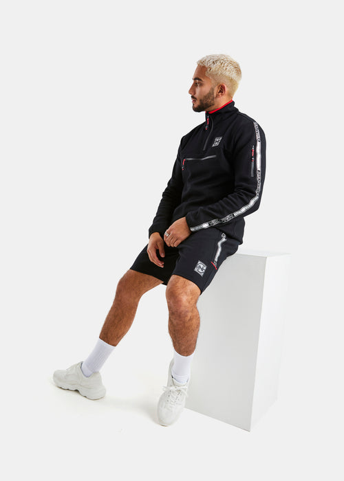 Nautica Competition Galveston 1/4 Zip Top - Black - Full Body
