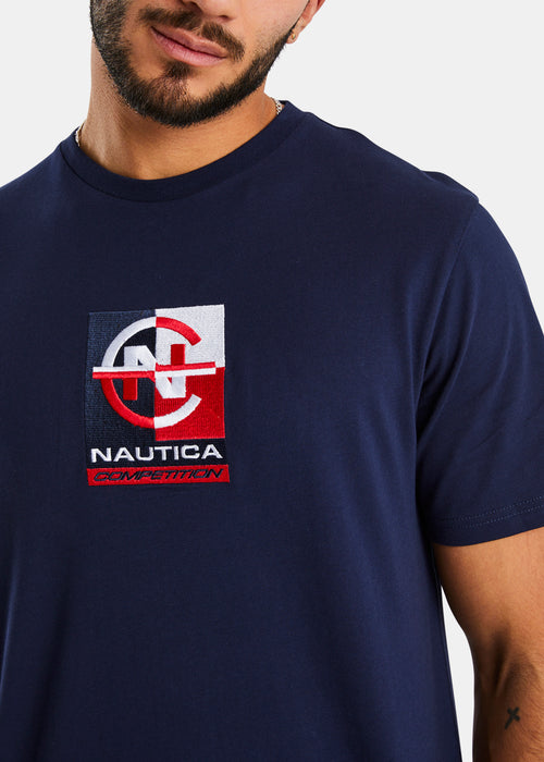 Nautica Competition Huon T-Shirt - Dark Navy - Detail