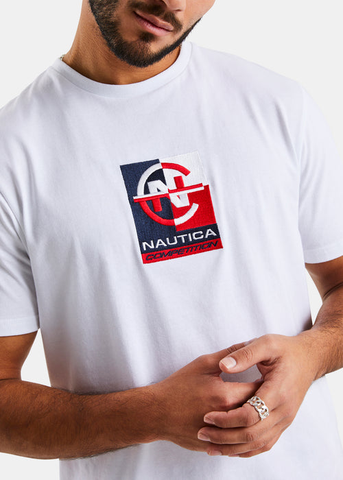 Nautica Competition Huon T-Shirt - White - Detail