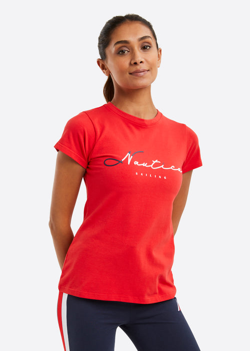 Nautica Orla T-Shirt - True Red - Front