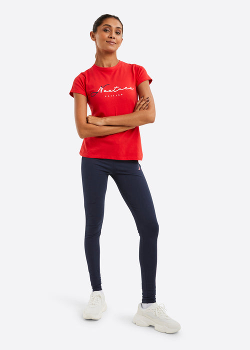 Nautica Orla T-Shirt - True Red - Full Body