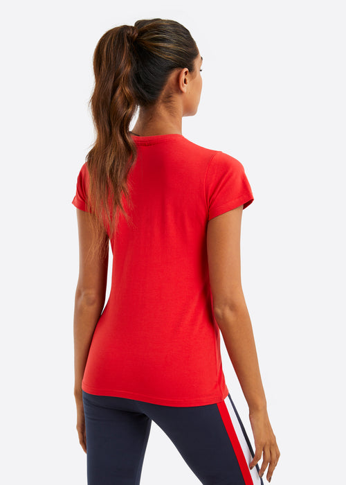 Nautica Orla T-Shirt - True Red - Back