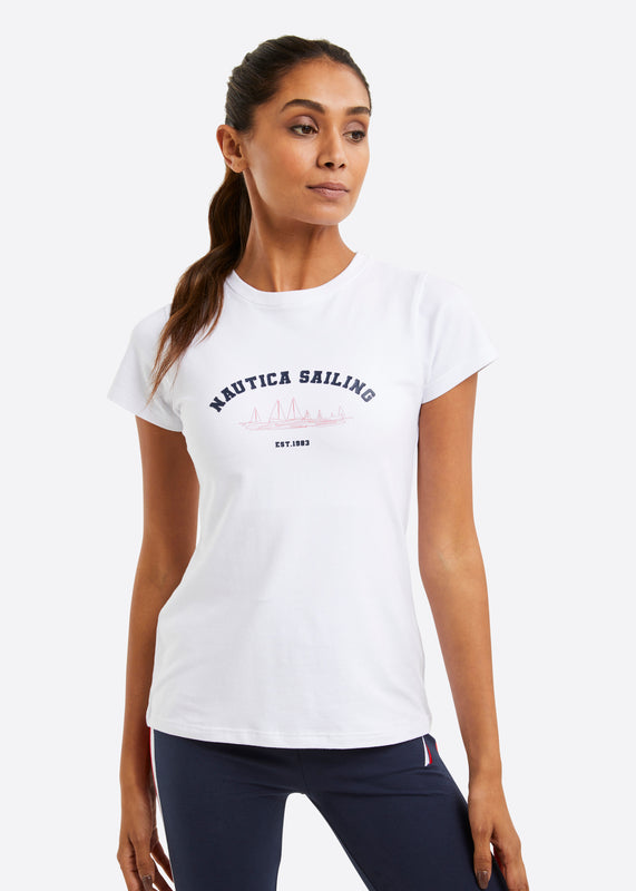 Nautica Mirais T-Shirt - White - Front