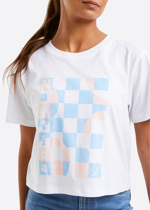 Nautica Harlow T-Shirt - White - Detail
