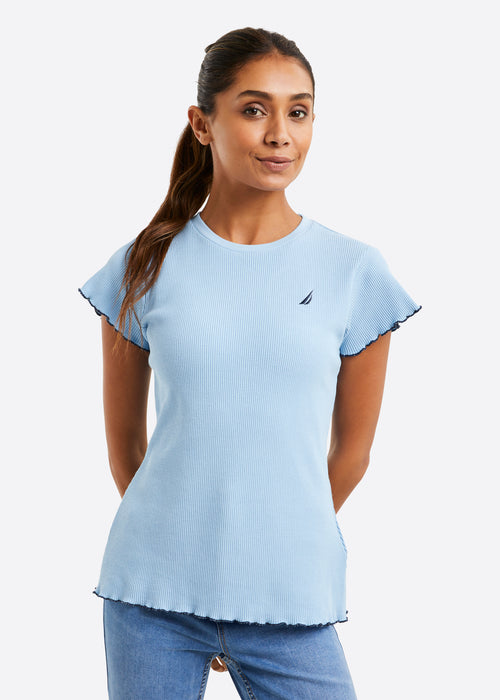 Nautica Kendal T-Shirt - Pale Blue - Front