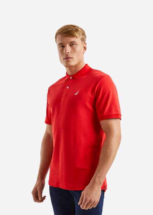 Nautica Maddox Polo Shirt - True Red - Front